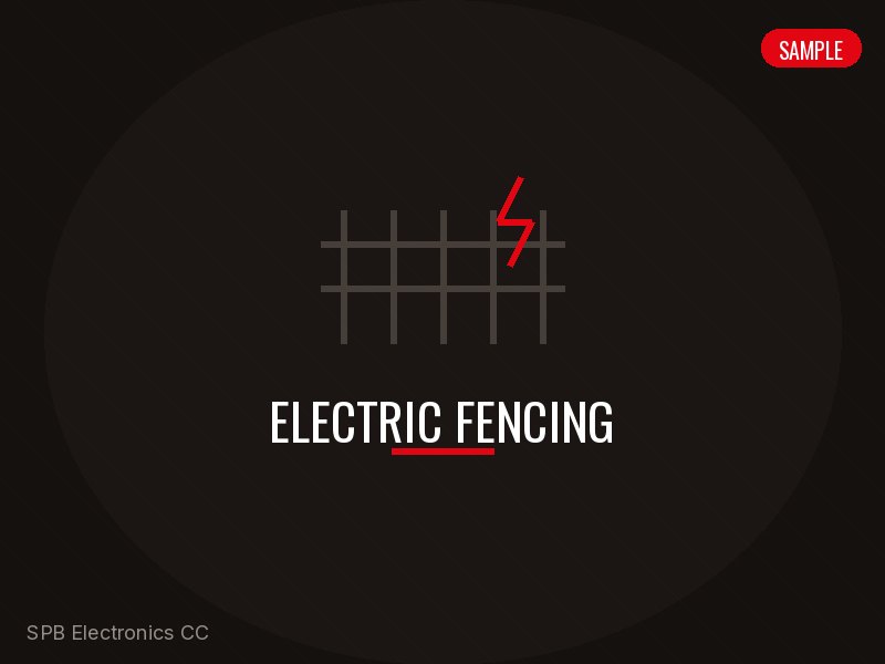 Electric fencing installation